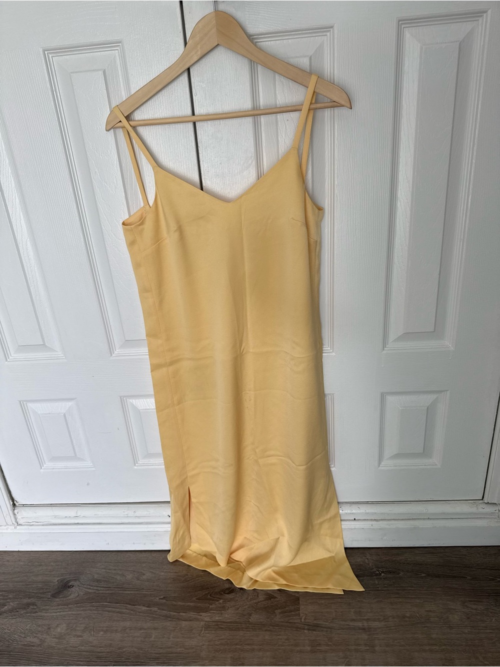 Club Monaco Pale Yellow Slip Dress